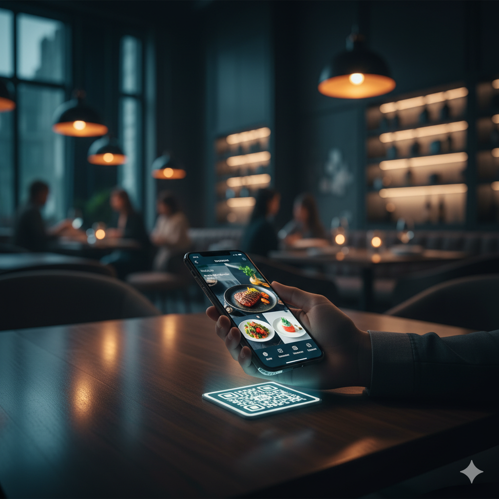 QR menü sistemi ile dijital menü görüntüleme ve QR menü sipariş verme